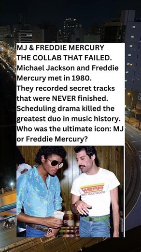 The Lost Duets: Why Michael Jackson and Freddie Mercury Never Finished Their Collab 🎤