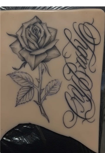 Didn’t get many clips tattooing this piece, but here’s a few‼️ 🤙🏽 #rosetattoos #tattoo #scripttattoo #fyp #sanmarcostx
