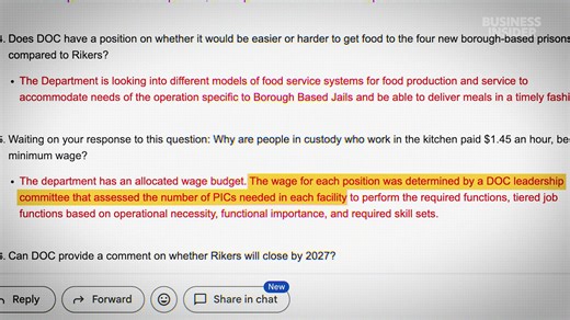 How Rikers Island jail makes 7 million meals a year