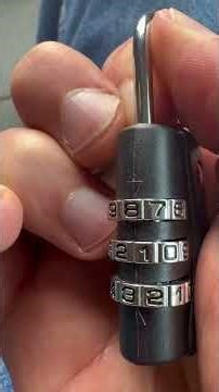 How do you open a combination lock without the code? 🤔