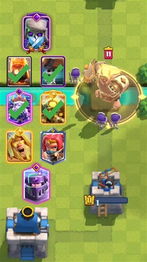 1 elixir vs 1 to 7 elixir 👻 #clashroyale #gaming #supercell