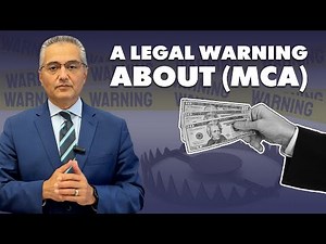 Merchant Cash Advance (MCA)- legal warnings from Attorney Taher Kameli