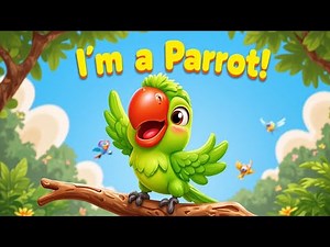 I’m a Parrot! | Fun Animal Song for Kids | Learn Colors & Sounds | Little Rhymers
