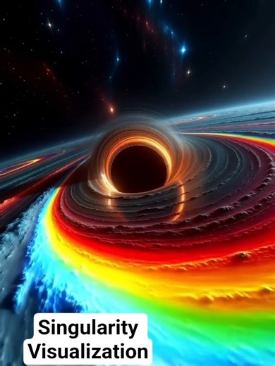 Journey Into the Singularity: Ultra Realistic Black Hole Visualization in 8K #blackhole #space