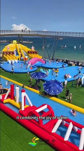 Huge Inflatable Water Obstacle Course Fun! Custom made by XiangHe Factory.