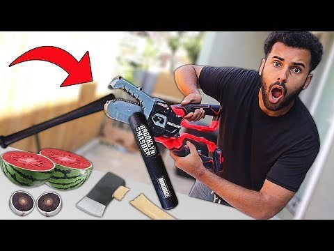 I Bought The Most POWERFUL Alligator CHAINSAW On Earth!! *IT CUTS THROUGH ANYTHING!!*
