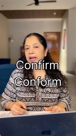 Confirm vs Conform | Meaning, Difference & Examples | Common English Confusion #learnenglish