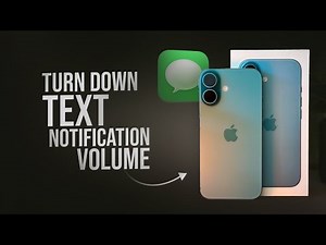 How to Turn Down Text Notification Volume on iPhone (tutorial)