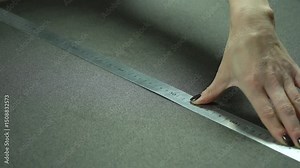 Precision Measuring Using a Ruler and a Pencil for Various Craft Projects and Activities