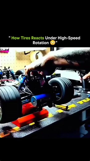 SCIENCE | FACTS | BEYOND | HISTORY | on Instagram: "What looks solid at rest becomes something entirely different at speed. When a tire spins at hundreds of kilometers per hour, physics takes over — and rubber starts behaving like a living material. Under high rotational speed, centrifugal force pulls the tire outward, subtly changing its shape. The sidewalls stretch, the tread grows in diameter, and heat builds up rapidly from friction with the road. This is why high-performance tires are engin