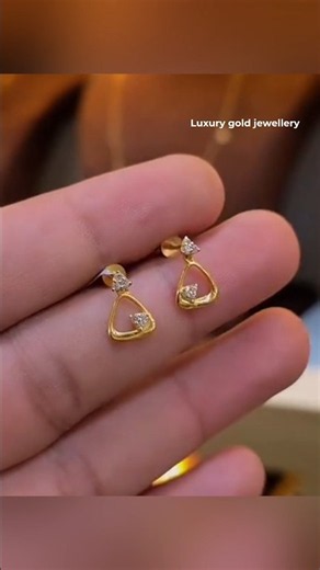 Gold stud earrings designs for daily use #shorts #viralshorts #shortsfeed #earrings #topsdesigns