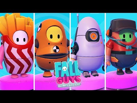 FALL GUYS - All Skins & Costumes Showcase (Updated)