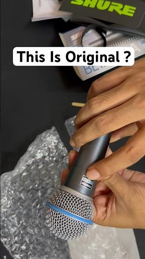 How To Check Original Vs Fake Shure Beta 58A Dynamic Microphone 👍#shurebeta58a #unboxing #shure