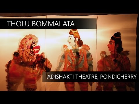 Andhra Shadow puppetry _ at Adishakti theatre