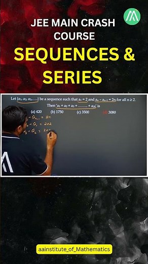 Sequences & Series | JEE Main Crash Course | Lecture 16 | Sunder Sir