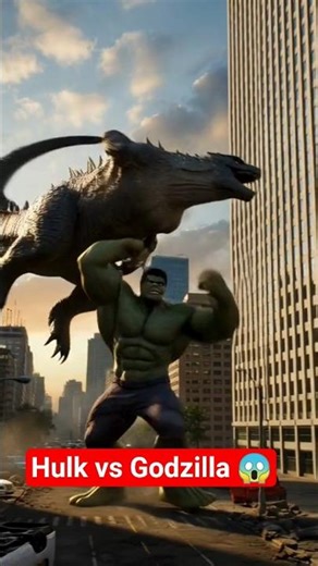 Hulk vs Godzilla 🔥 AI Epic Battle! Who Wins? #hulk #aivideo #viral #shorts #ai #4kaction