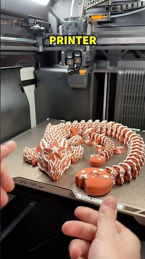 3D Printable Gingerbread Dragon Articulated