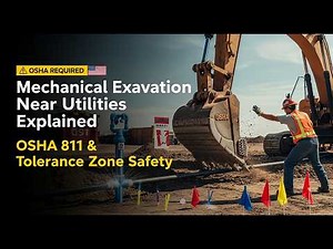 Mechanical Excavation Near Utilities Explained | OSHA 811 & Tolerance Zone Safety