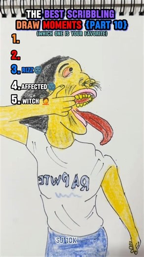 the best scribbling draw moments 🤣🤣 part 10