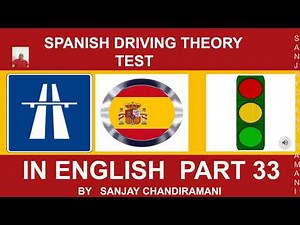 Spanish Driving Theory Test in English Part 33