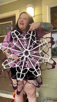 Snowflake Tutorial its so cool that something so simple like coat hangers can make something so cute