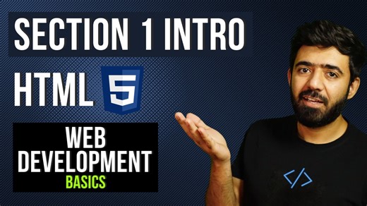 In this video you'll learn about what we'll learn in Section 1 of this course. Which is about HTML5. In this course of web development basics for beginners, you'll learn javascript, HTML and CSS and a lot of cool tools and techniques to use as a Web Developer. ⭐ Follow the course on the site without distractions: https://codewithahsan.dev/courses/web-dev-basics 💖 Become a supporter : https://buymeacoffee.com/codewithahsan 🤝 Join the CodewithAhsan community: https://codewithahsan.dev/discord 📰