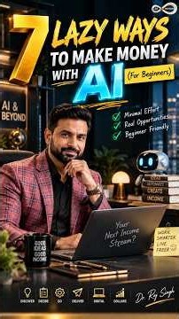 7 Lazy Ways to Make Money With AI (For Beginners) 🤖💰#ai #money #viral #shorts #education