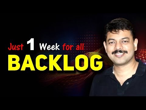 End of all BACKLOG in 1 Week