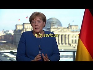 Chancellor Merkel Addresses the Nation of Germany about Corona Virus (English Subtitles)