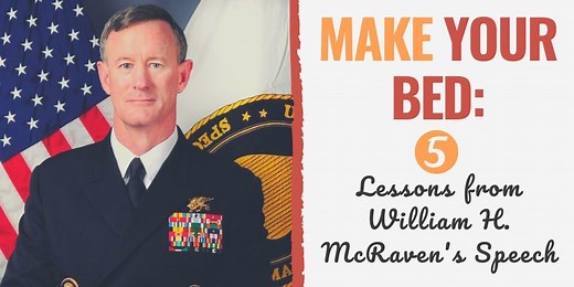 Make Your Bed Speech: Summary and 5 Lessons | Develop Good Habits