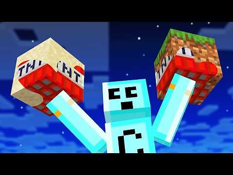 Minecraft But Everything I Touch to Turns to TNT