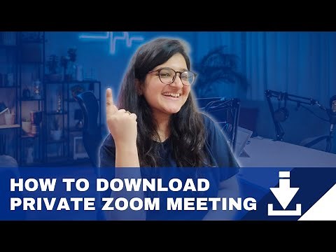 How to Download Zoom Recorded Video for without Password!
