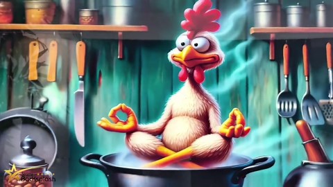 Funny Chicken Tempered Glass Kitchen Backsplash: Heat Resistant Stove Splashback Tile - Etsy