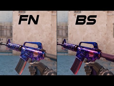 CS2 M4A1-S | Black Lotus - Skin showcase all floats [4K60FPS]