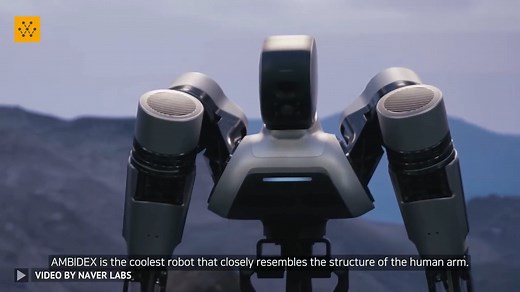 AMBIDEX is a revolutionary robot that is fast, lightweight, and capable of human-like manipulation. Video Credit: NAVER LABS #robots #robotics #engineering #technology | Wevolver.com
