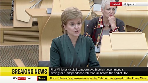 38K views · 663 reactions | "It is essential that we consider the kind of country we want to be, and how best to secure it." First Minister Nicola Sturgeon says the Scottish government is aiming for a independence referendum before the end of 2023. Today's top stories: https://trib.al/WuXomcn | Sky News | Facebook