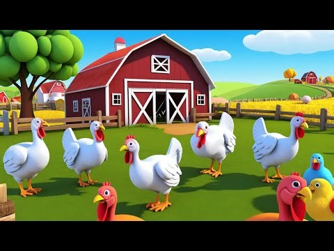 Baby Turkey the Farm Manager 🦃🚜 | 3D Animated Nursery Rhyme for Kids