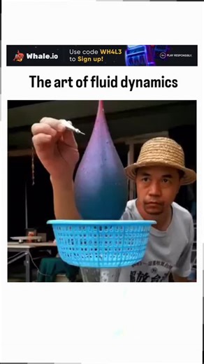 inavinate01 | The post shares a 52-second video compilation of fluid dynamics experiments, featuring a creator pouring viscous colored liquids through... | Instagram