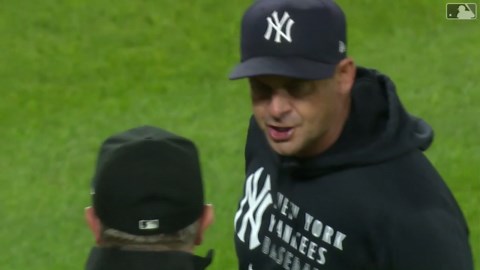 Judge out at third, Boone ejected