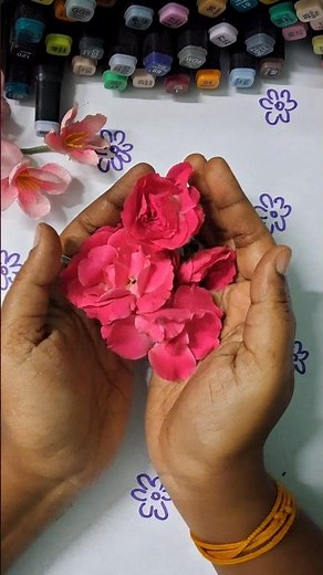 DIY Rose Petal Garland Making 🌹 #diy #flowermaking #rosegarland