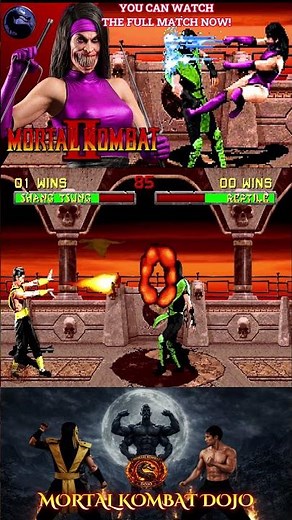 Shang Tsung vs Reptile 🔥 Mortal Kombat 2