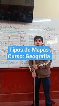 Tipos de Mapas, Tema 4: Mapas; Curso: Geografía-UNSAAC #mapa #geografia #unsaac #fitness #viral