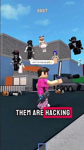 DEFEATING A WHOLE GROUP of HACKERS On MURDER MYSTERY 2 😱 #roblox #robloxshorts #mm2