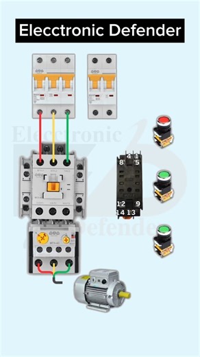 6.7K views · 145 reactions | Motor Control Wiring Complete with Relay #Elecctronic_Defender #smartcontrol #electricity #electricitychallenge #electronicsengineering #electricalengineering #electricalwork #electricalservices #electrical #electrician #electricianlife #electricidad #ElectricalSafety #watch #electricalcontractor #electrical #electriciantools #electricalengeneer #motorcontrol | Elecctronic Defender | Facebook