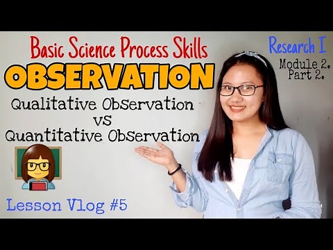 Quantitative Observation vs Qualitative Observation | Discrete and Continuous| Topic in Research I