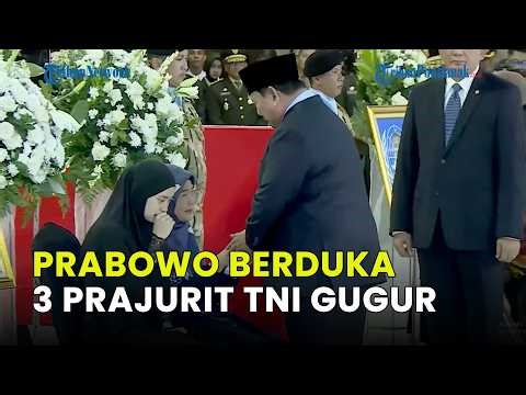 PRABOWO BERDUKA 3 PRAJURIT TNI GUGUR DI LEBANON