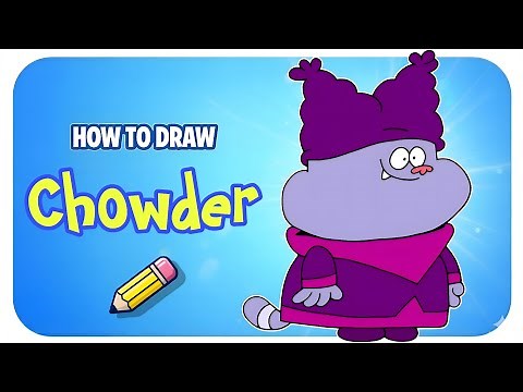 how to draw Chowder step by step easy