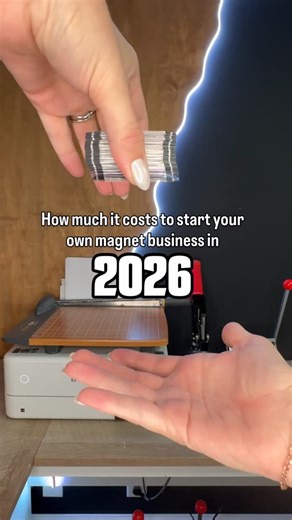 Memory Magnets | Turning memories into magnets on Instagram: "Comment INFO to get our quick start guide with links to everything we love and use! How much does it actually cost to start a magnet business? This is about how much we spent on our whole setup! Of course there are varying factors, the biggest being what printer you get as they can range from $150-$900! What other questions do you have!?We are happy to answer!👇🏽 #smallbusinessideas #smallbusinessowner #outdoormarket #vendorevents #h