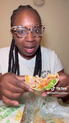 Trying out @Subway new wraps. I got the honey mustard chicken wrap! #subway #subwaywrap #food #foodie #foodtiktok