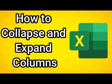 How to Collapse and Expand Columns in Excel